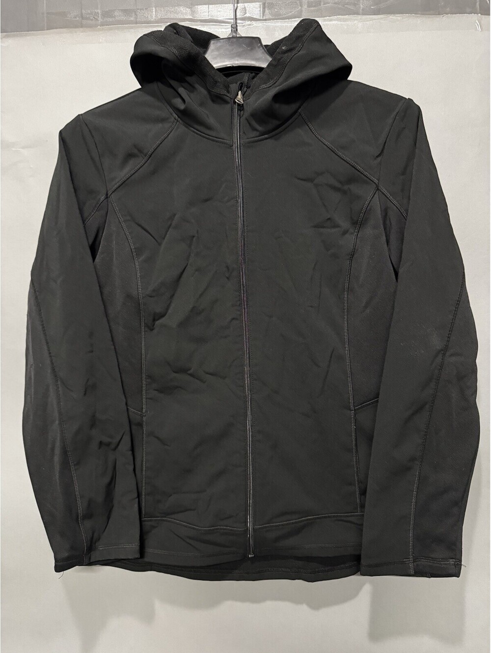 Champion XL Hoodie Jacket Black Out wear Full Zip Pockets Workout